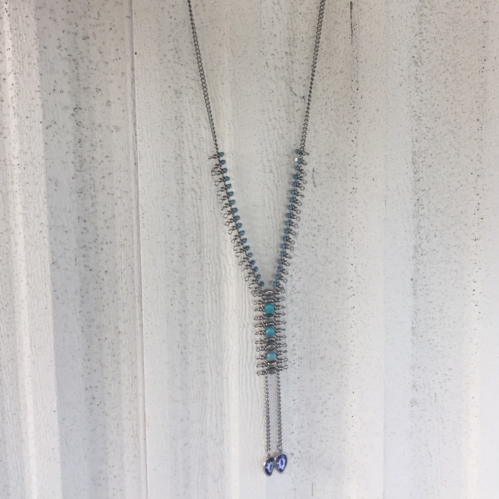 SILVER/TURQUOISE NECKPIECE